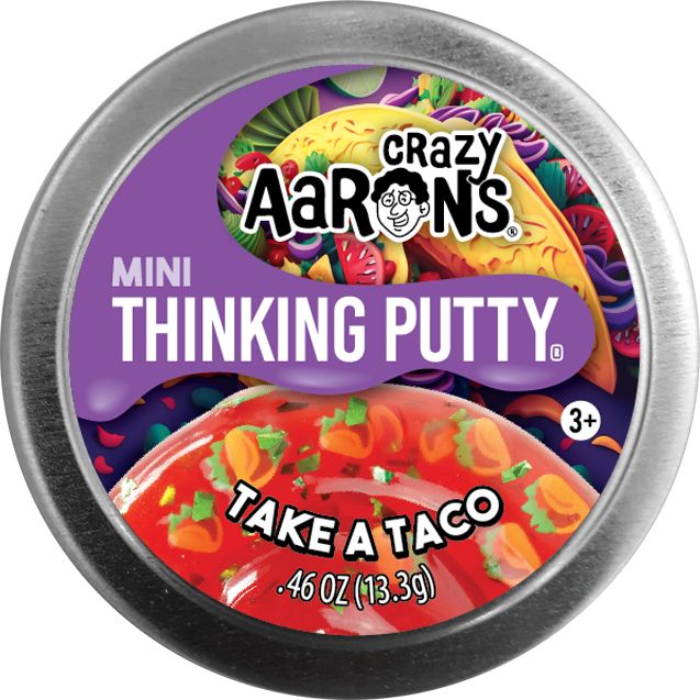 Crazy Aaron's Thinking Putty Mini Tin - Take A Taco