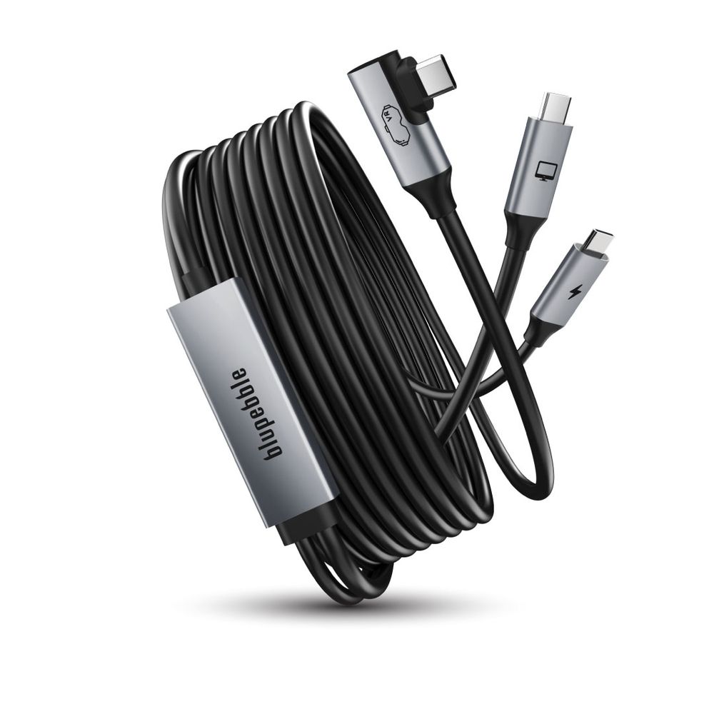 Blupebble USB-C To USB-C 36W VR Link Cable 5M (BP-VRLINK5M) - Black