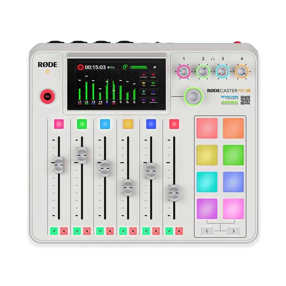 Rode Caster Pro II Integrated Audio Production Studio - White
