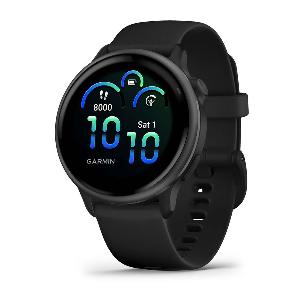 Garmin Vivoactive 6 Smartwatch - Slate Black/ Black Band