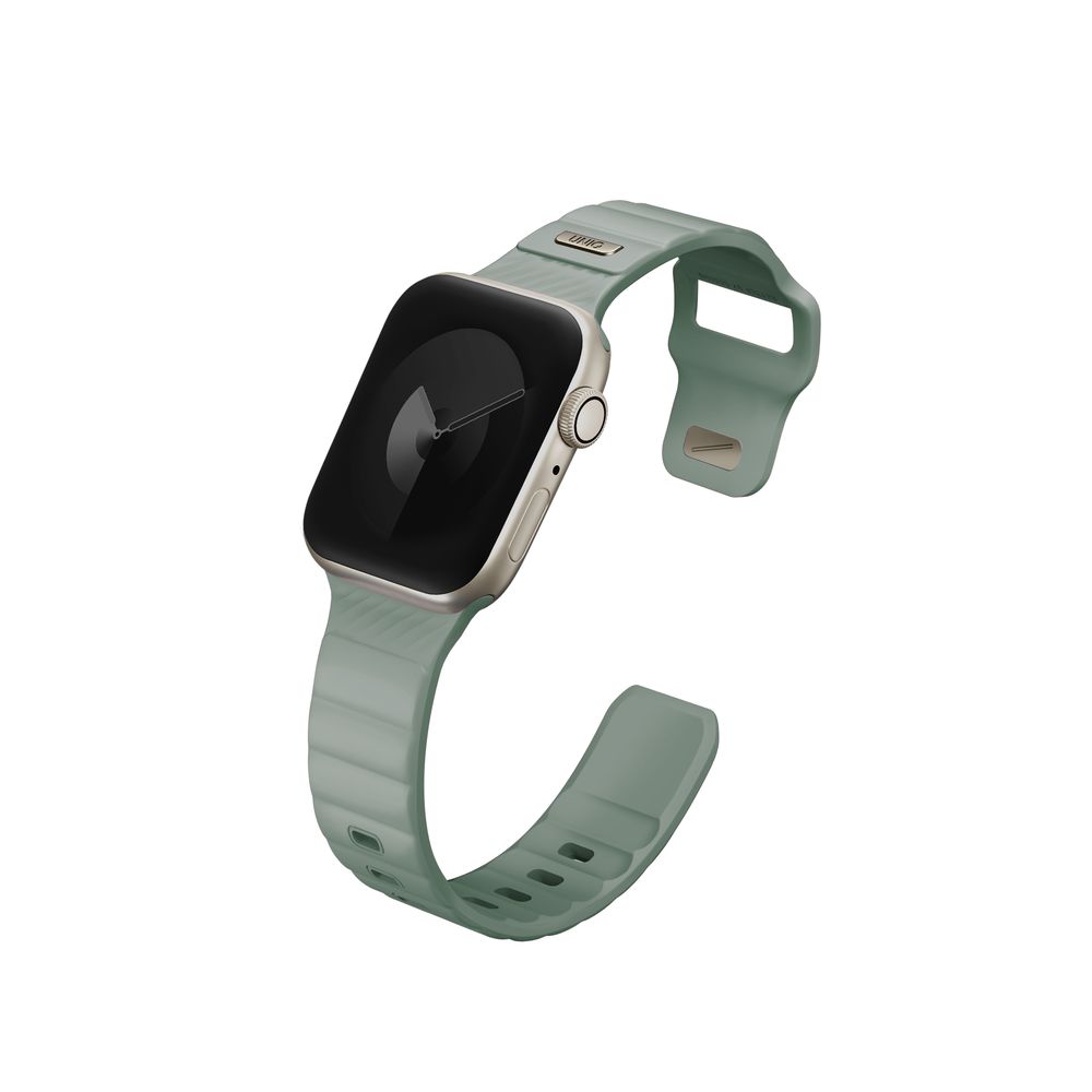 Uniq Stride FKM Rubber Apple Watch Strap 41/40/38mm - Iceplant Green