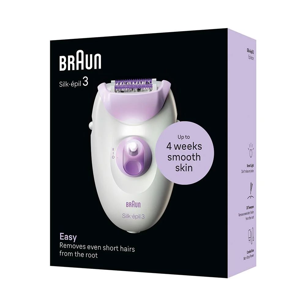 Braun Silk-Epil 3 Skinspa 3-000 Epilator Har Remover
