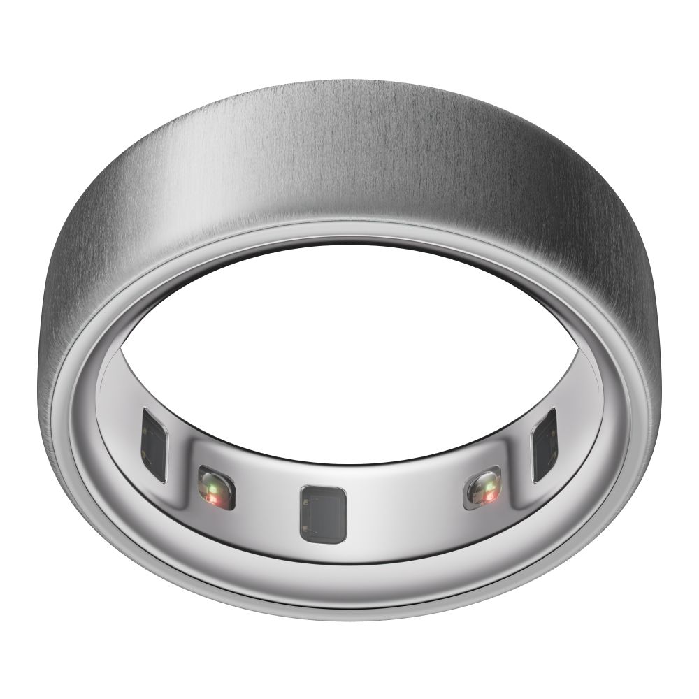 Oura Ring 4 Smart Ring Health Activity Tracker - Brushed Silver (Ring Size 11)