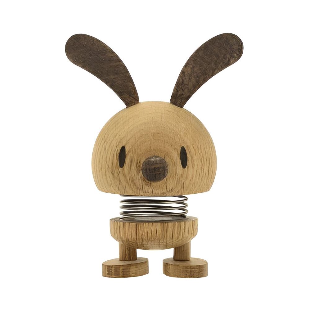 Hoptimist Animals Bunny Decorative Figure - Oak - Small (9 x 5.8 cm)