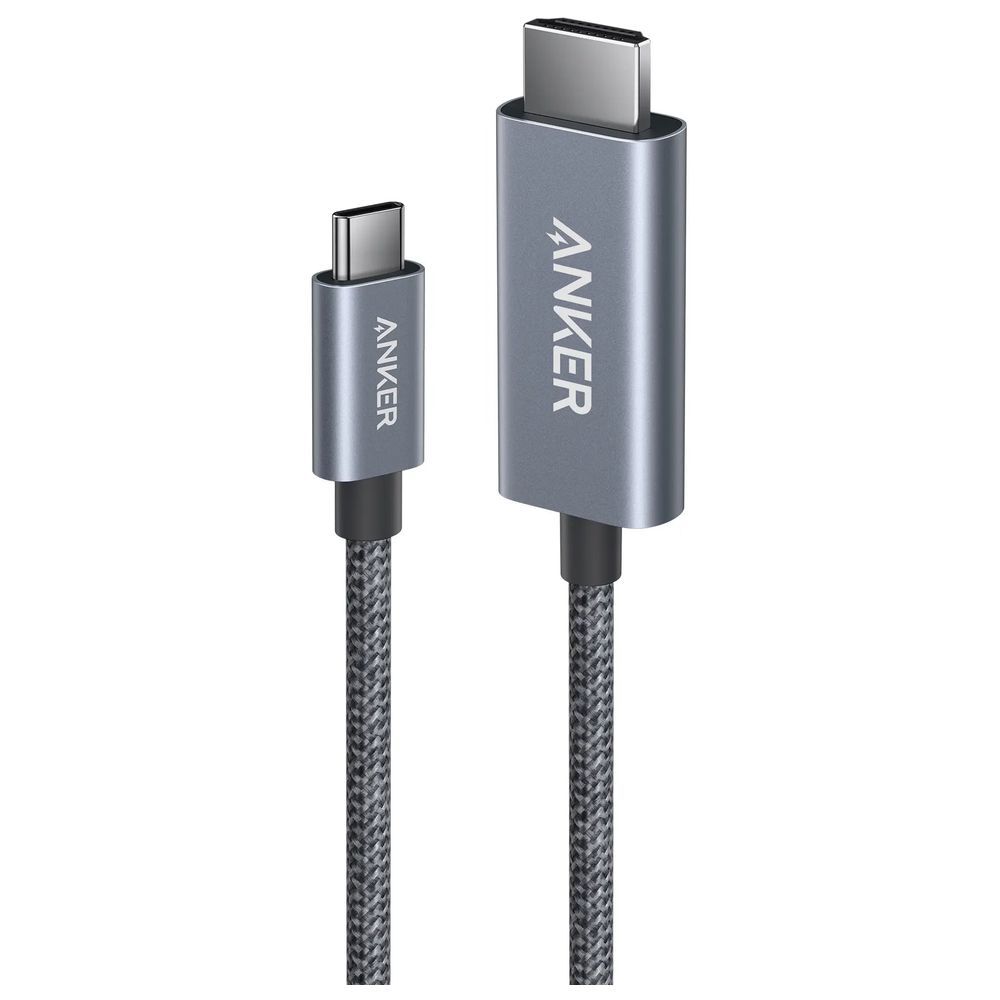 Anker USB-C to HDMI Braided Cable 3/6 Ft - Black
