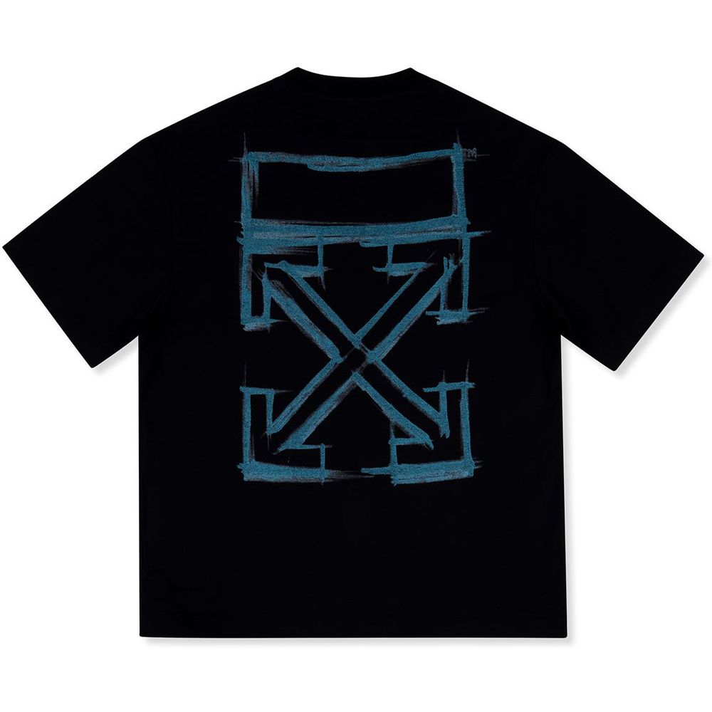 Off-White Marker Short Sleeve Over Skate Tee Black - Multicolor