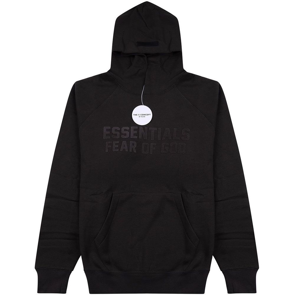 Fear Of God Essentials Off Black Hoodie