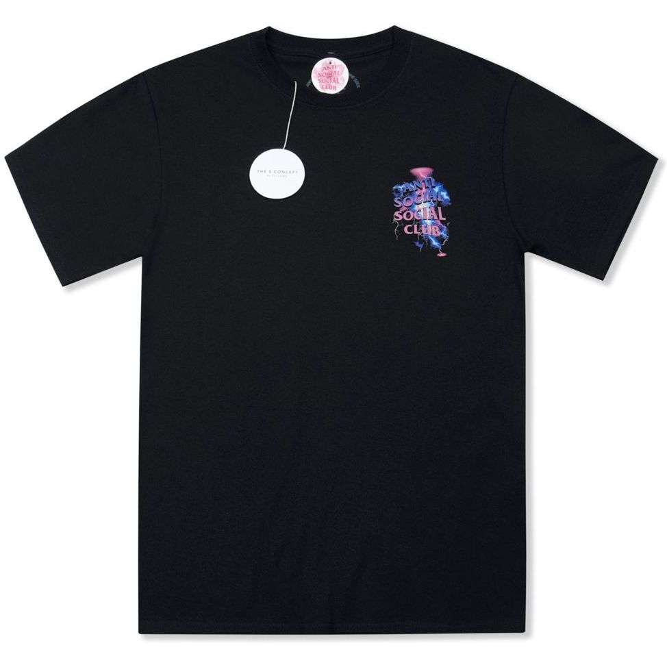 Anti Social Social Club Bolt From The Blue Tee - Black