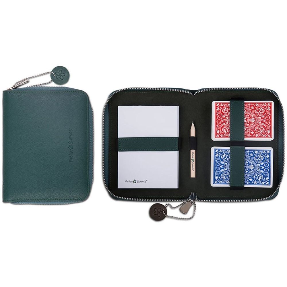 Melia Games Playing Cards Set Deluxe Designer Edition - Emerald