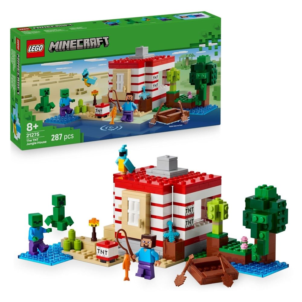 LEGO Minecraft The Tnt Jungle House - 21275 (287 pcs)