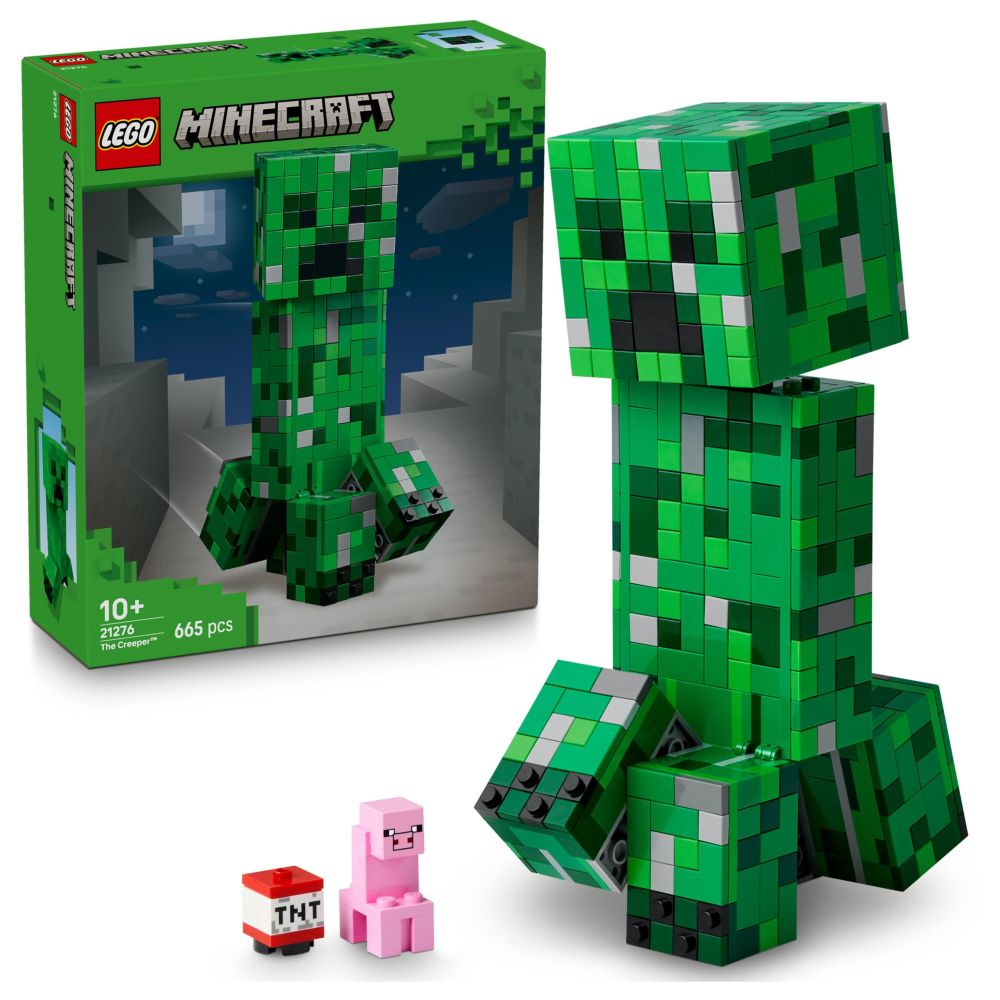 LEGO Minecraft The Creeper Gamer Decor and Action Figure Building Toy - 21276 (665 Pieces)
