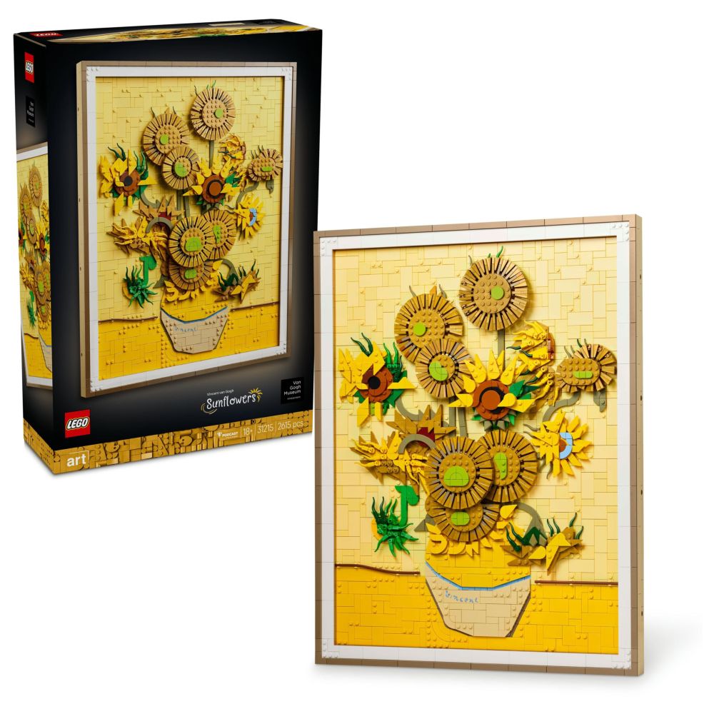 LEGO Art Vincent van Gogh - Sunflowers Wall Artwork Building Set - 31215 (707 Pieces)