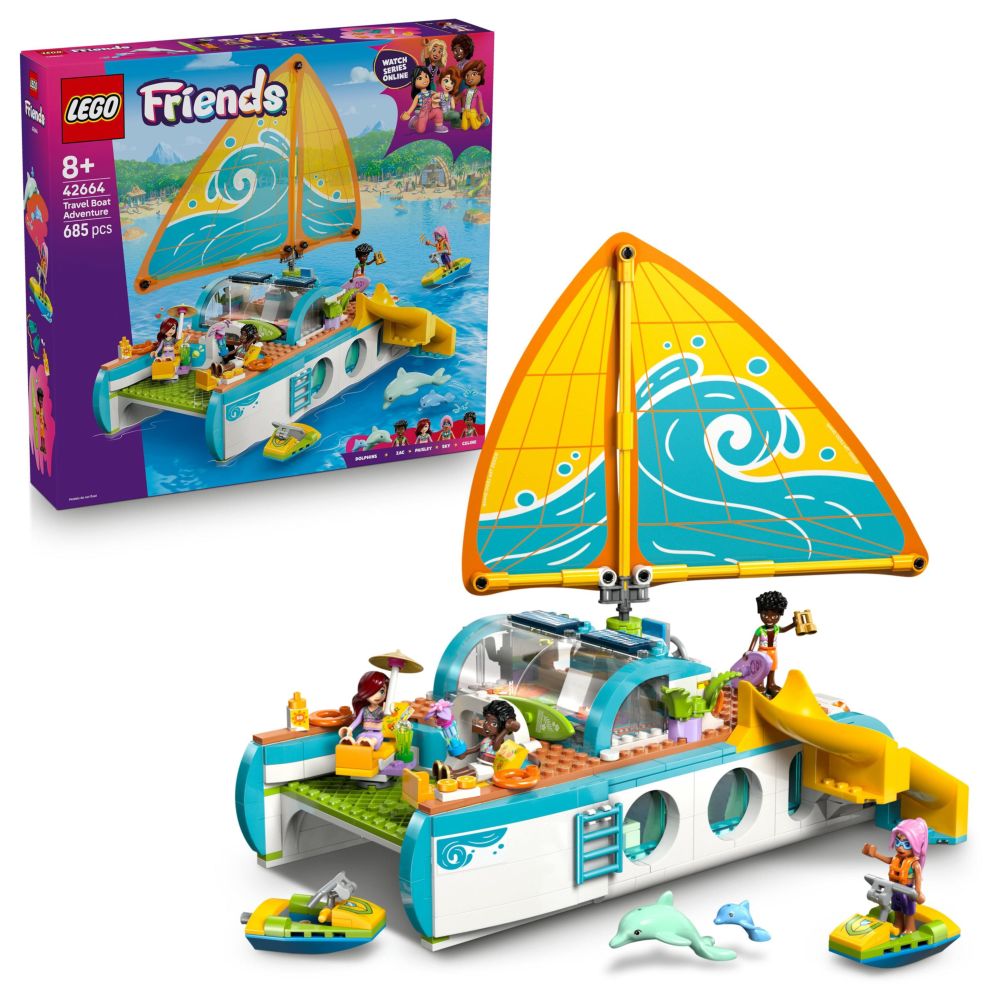 LEGO Friends Travel Boat Adventure Building Kit Role-Play Toy - 42664 (238 Pieces)