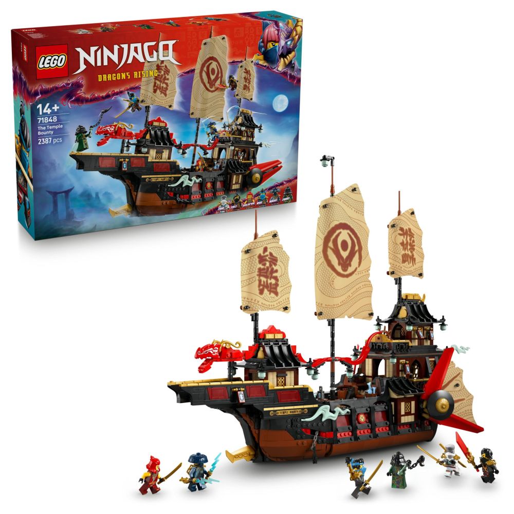 LEGO NINJAGO The Temple Bounty Ship Toy Building Kit - 71848 (2135 Pieces)