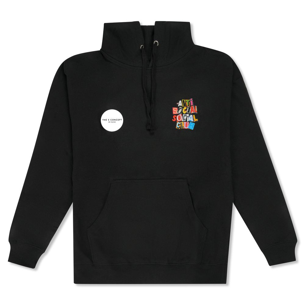 Anti Social Social Club Torn Pages Hoodie - Black