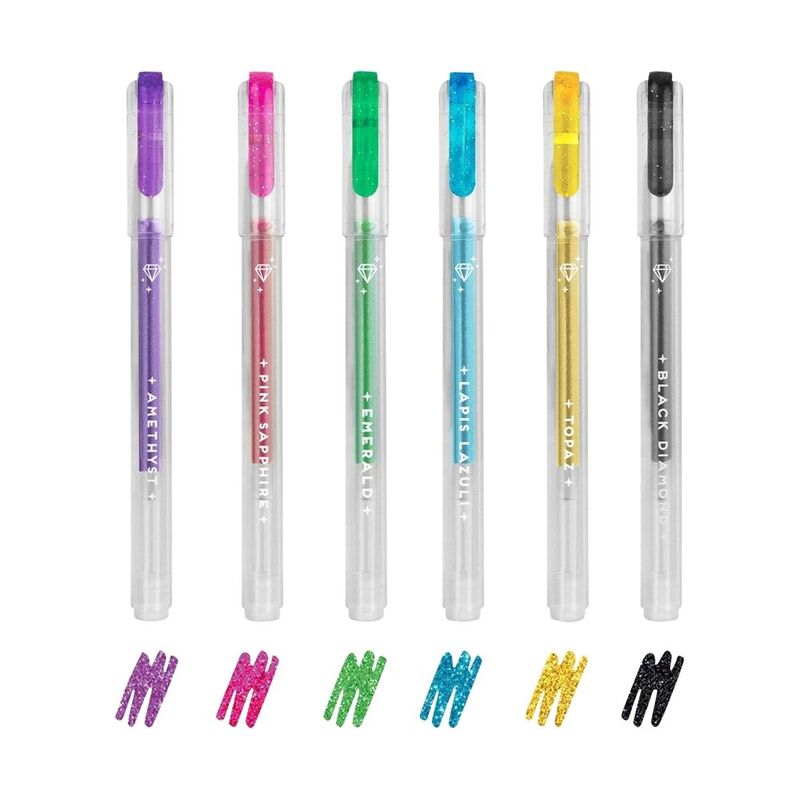 Legami Shine Like A Diamond - Glitter Mini Gel Pens (Set of 6) Legami Shine Like A Diamond - Glitter Mini Gel Pens (Set of 6)