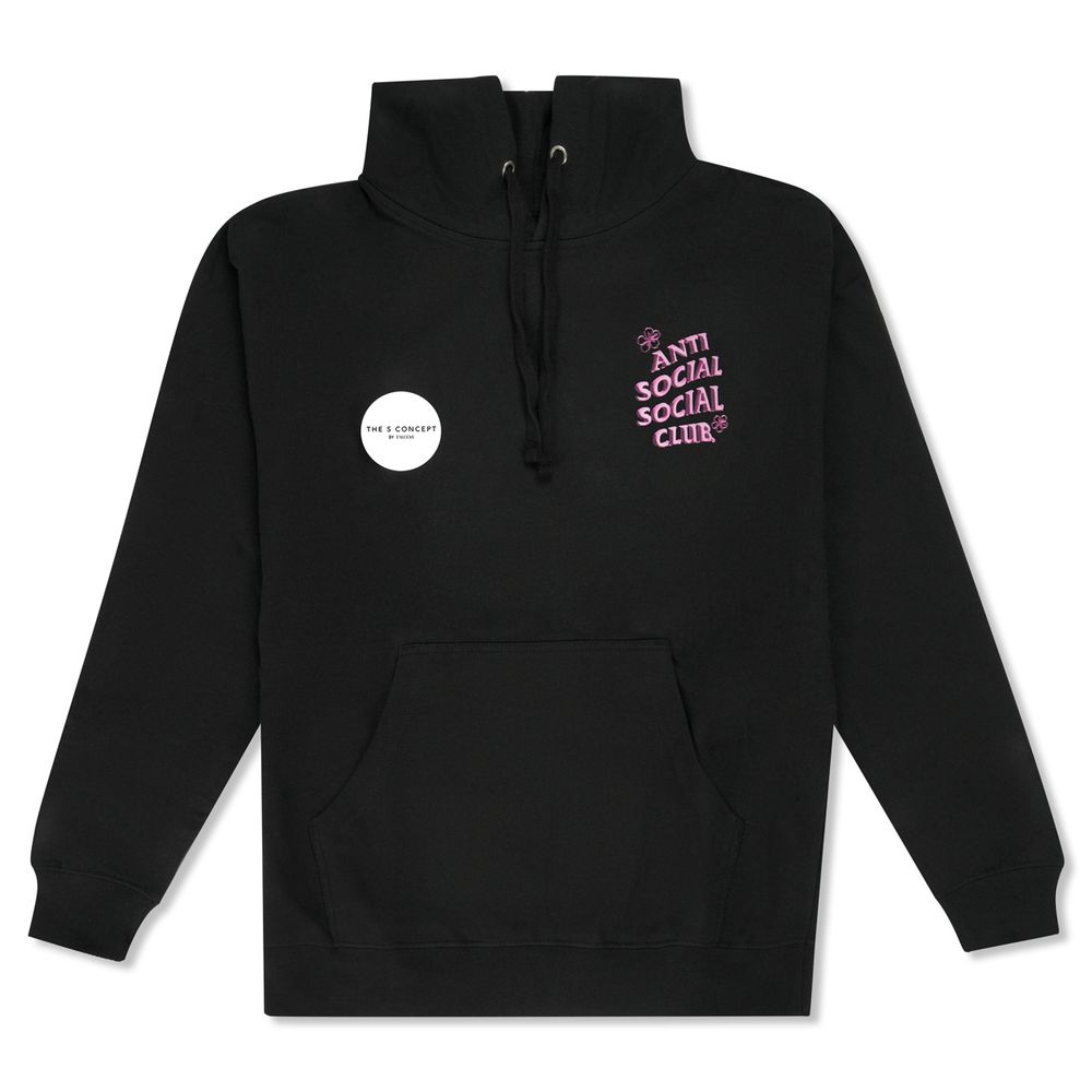 Anti Social Social Club Coral Crush Hoodie - Black