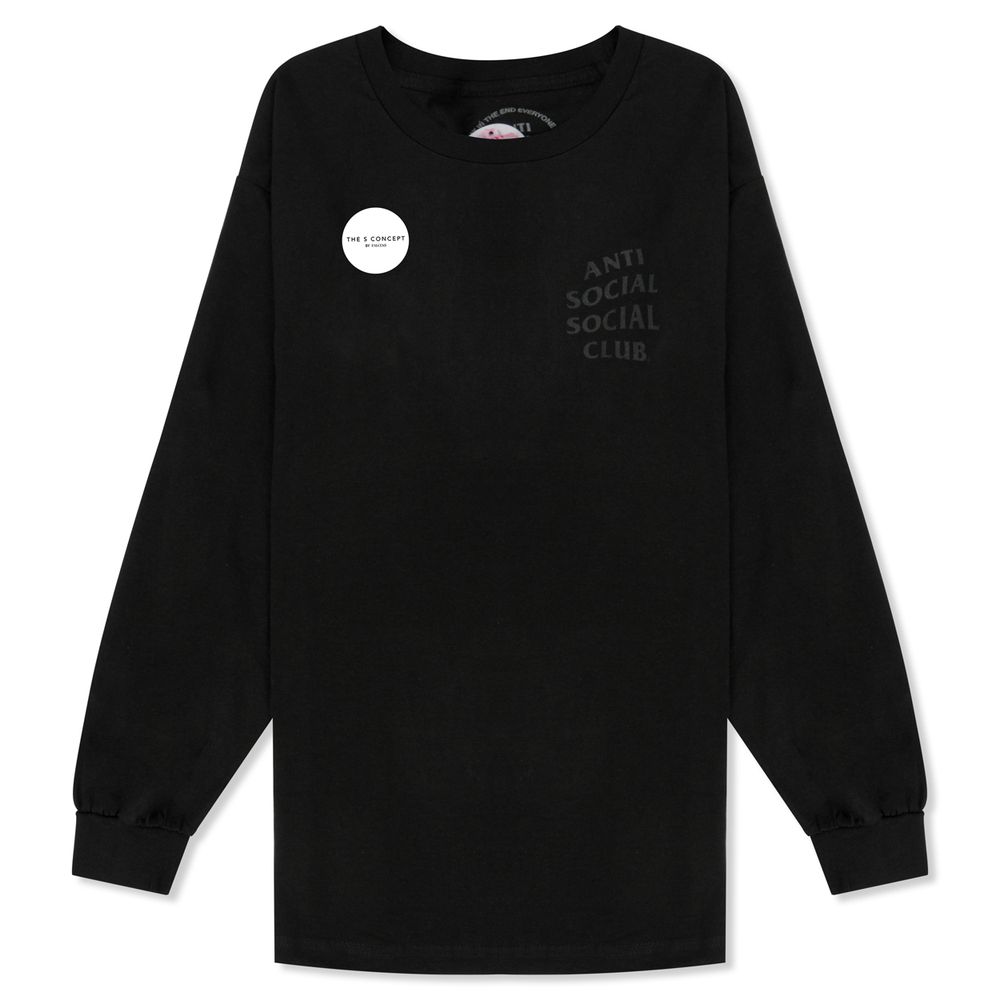 Anti Social Social Club Dramatic Kkoch Long Sleeve Tee - Black