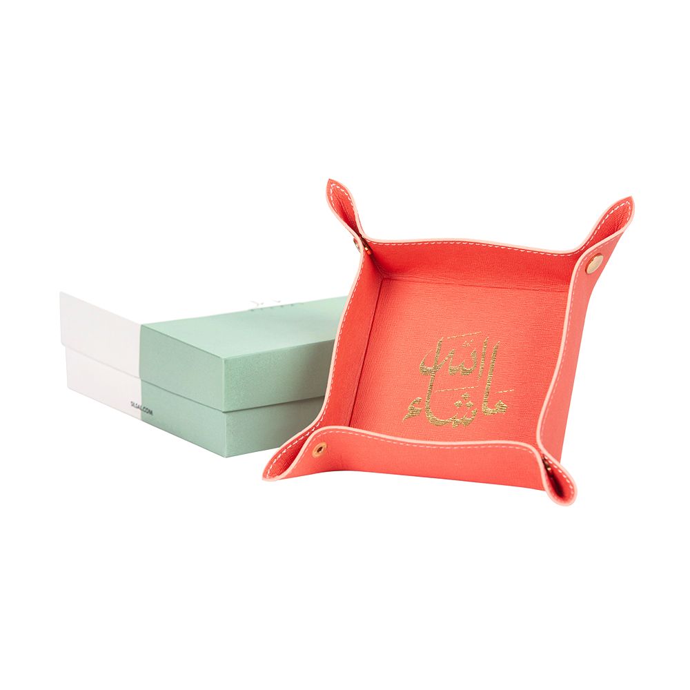 Silsal Mashallah Leather Catchall Tray