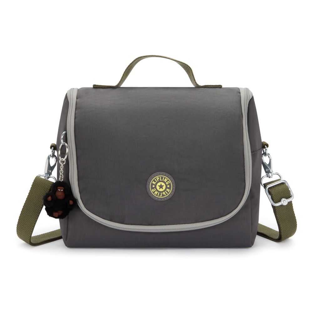 Kipling New Kichirou Back To Grey Lunch Bag