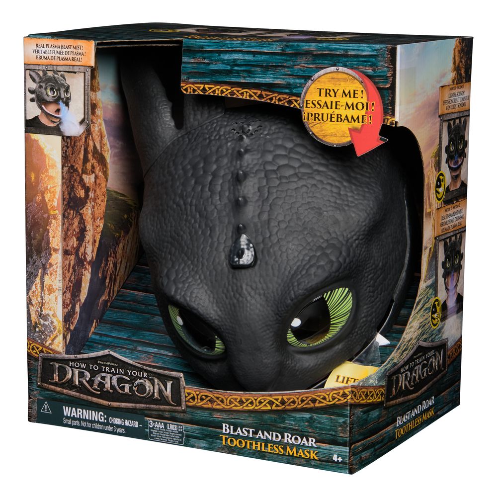 Spin Master How To Train Your Dragon 4 Blast And Roar Toothless Mask