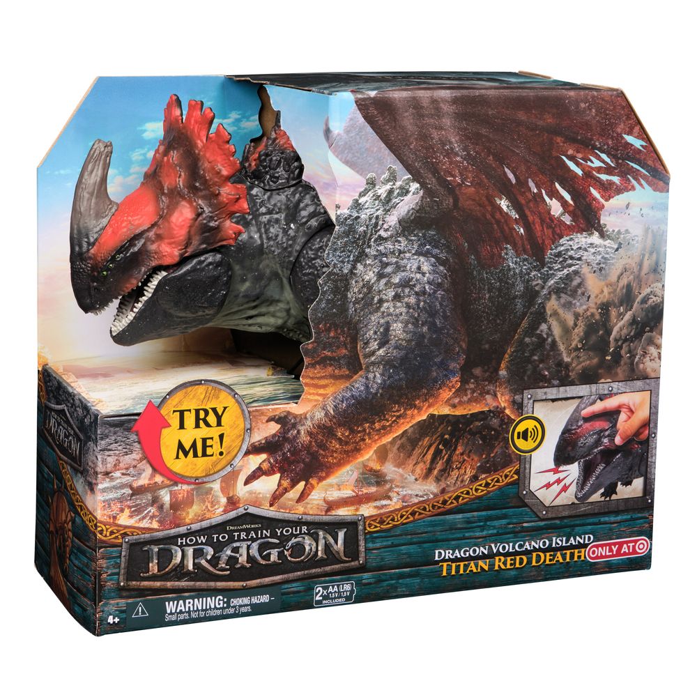 Spin Master How To Train Your Dragon 4 Dragon Volcano Island Titan Red Death