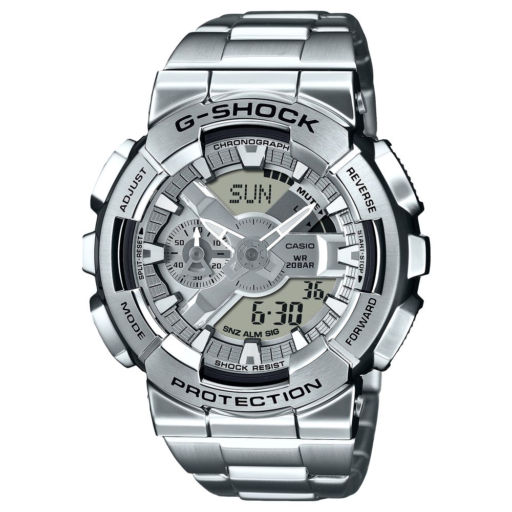 Casio G-Shock GM-110D-8ADR G-Steel Men's Analog-Digital Watch - Silver