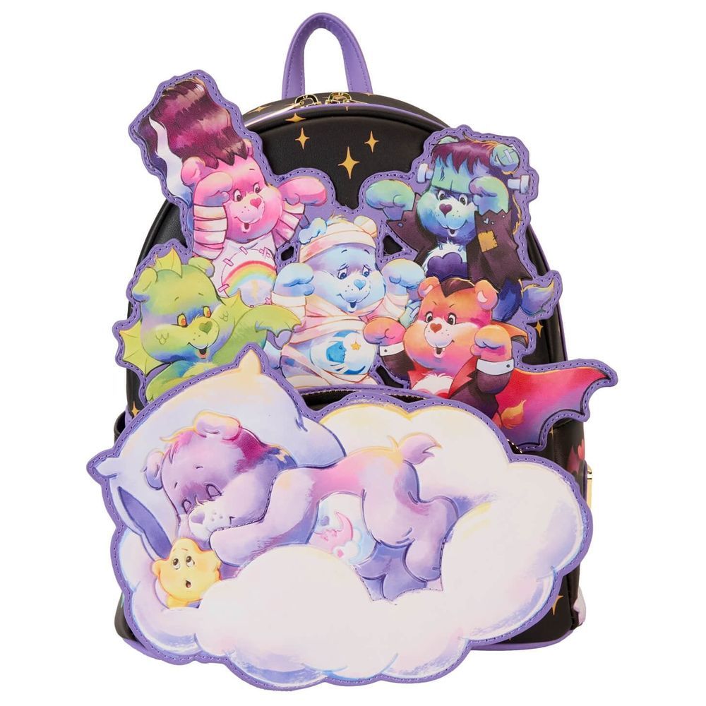 Loungefly Leather Carebears X Universal Monsters Scary Dreams Mini Backpack