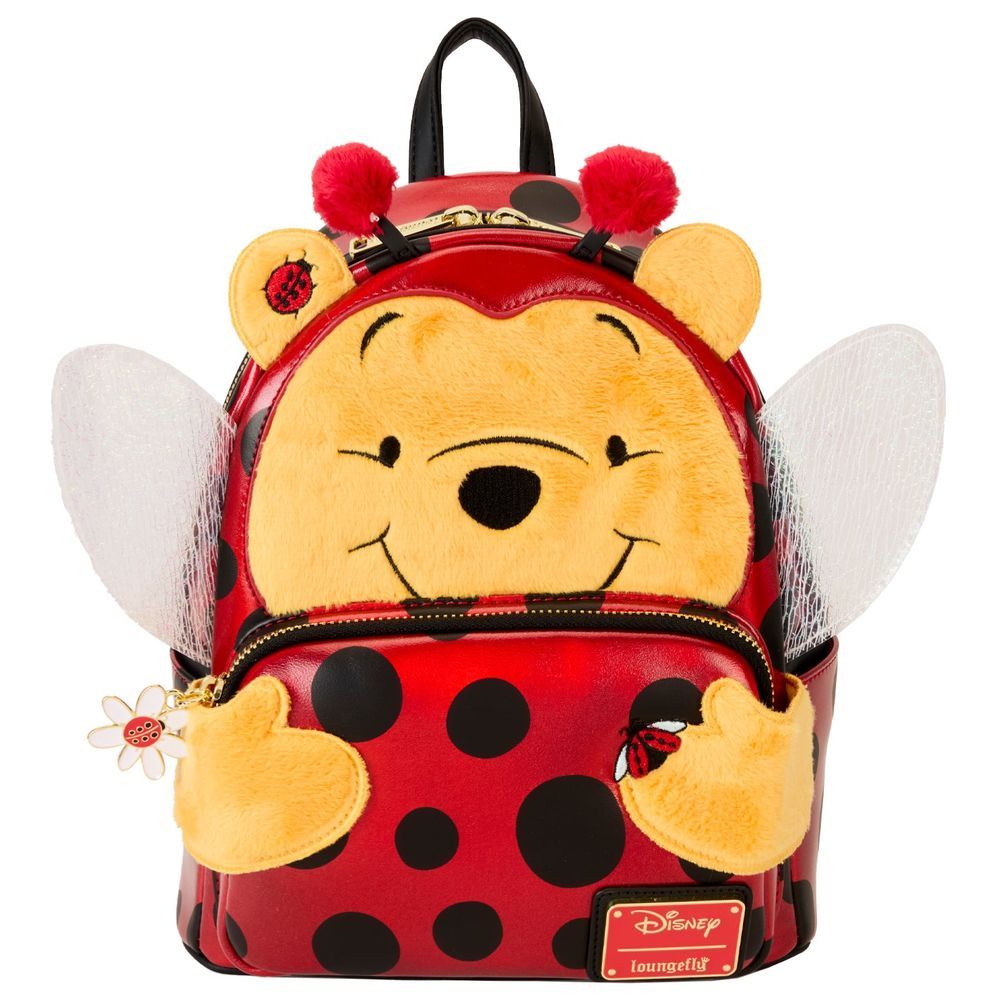 Loungefly Leather Winnie The Pooh Ladybug Pooh Cosplay Mini Backpack