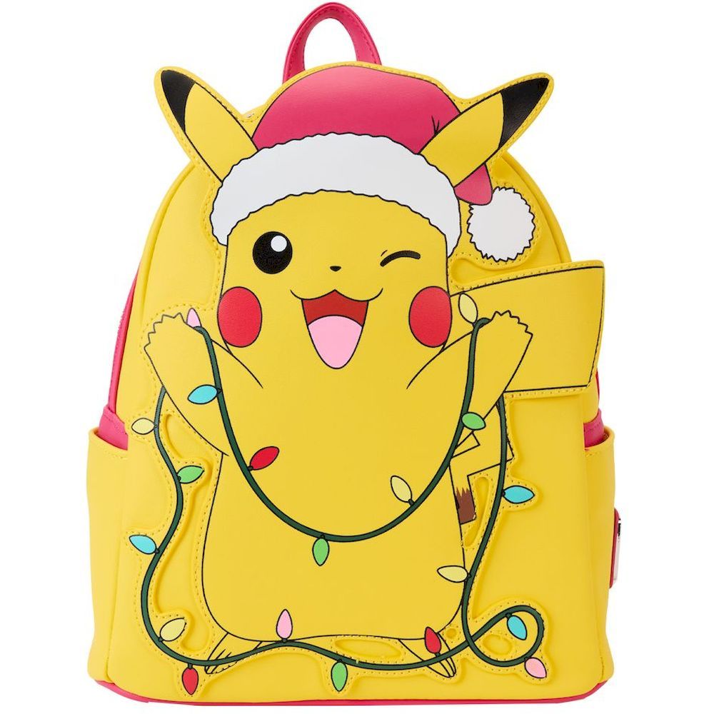 Loungefly Leather Pokemon Holiday Pikachu Mini Backpack