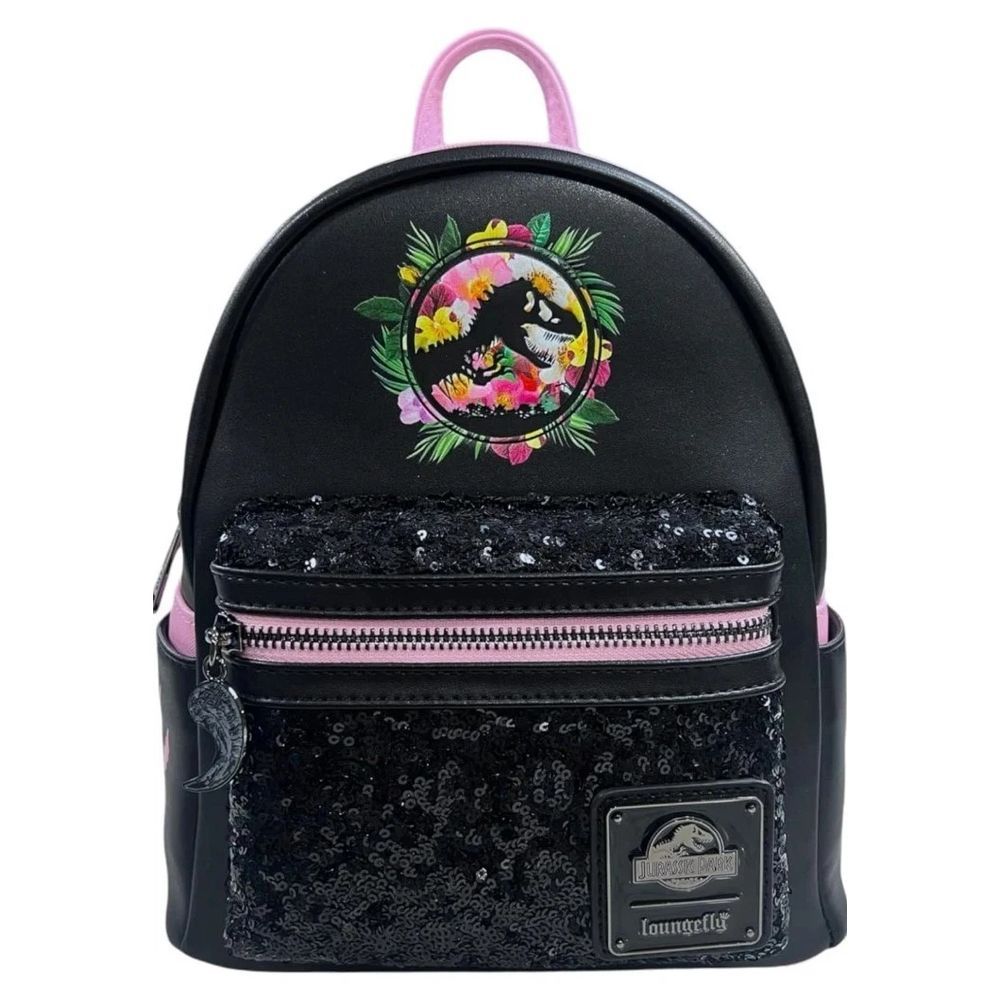 Loungefly Leather Jurassic Park Logo Mini Backpack