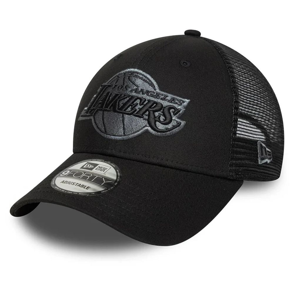 New Era Nba 9Forty Trucker Los Angeles Lakers Black Cap (One Size)
