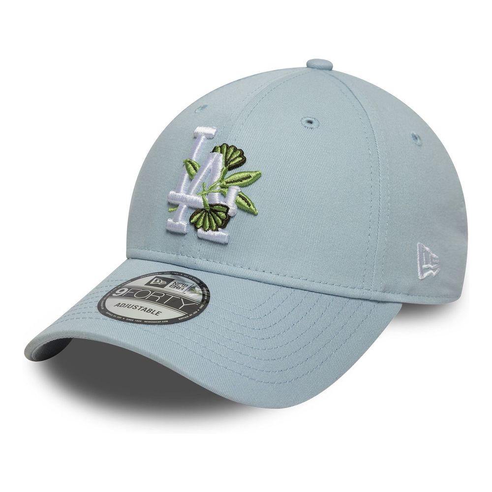 New Era Floral Icon 9Forty Los Angeles Dodgers Pastel Blue Cap (One Size)