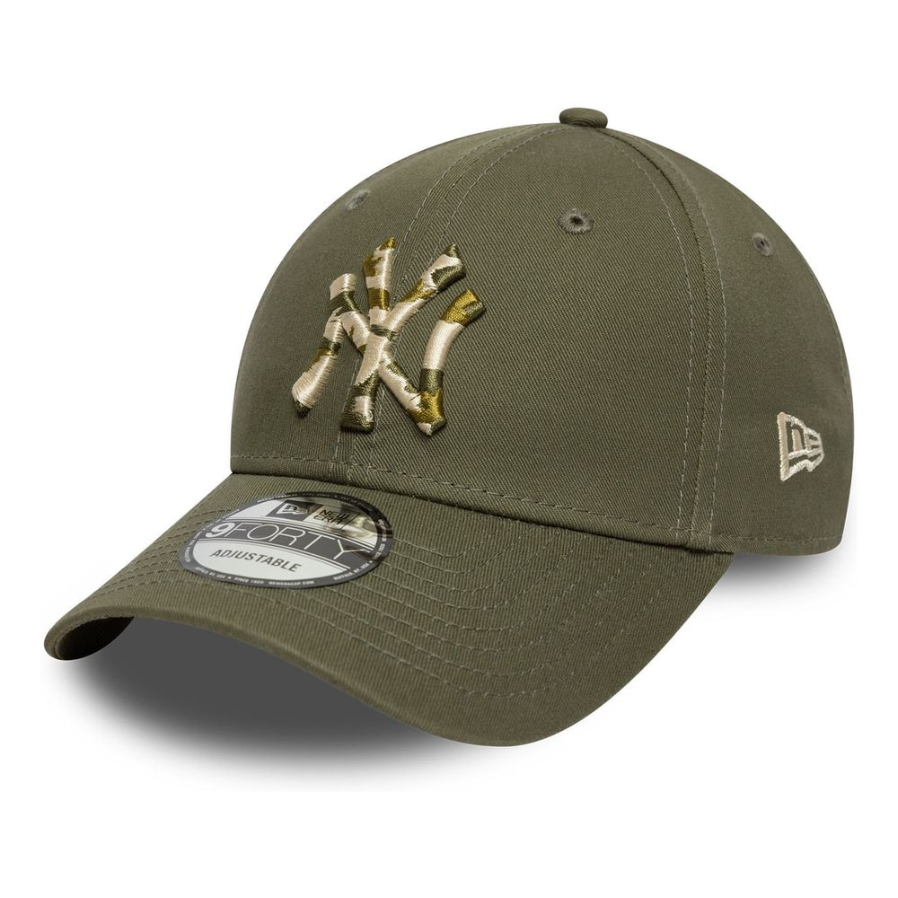 New Era Seasonal Infill 9Forty New York Yankees Green Med Cap (One Size)