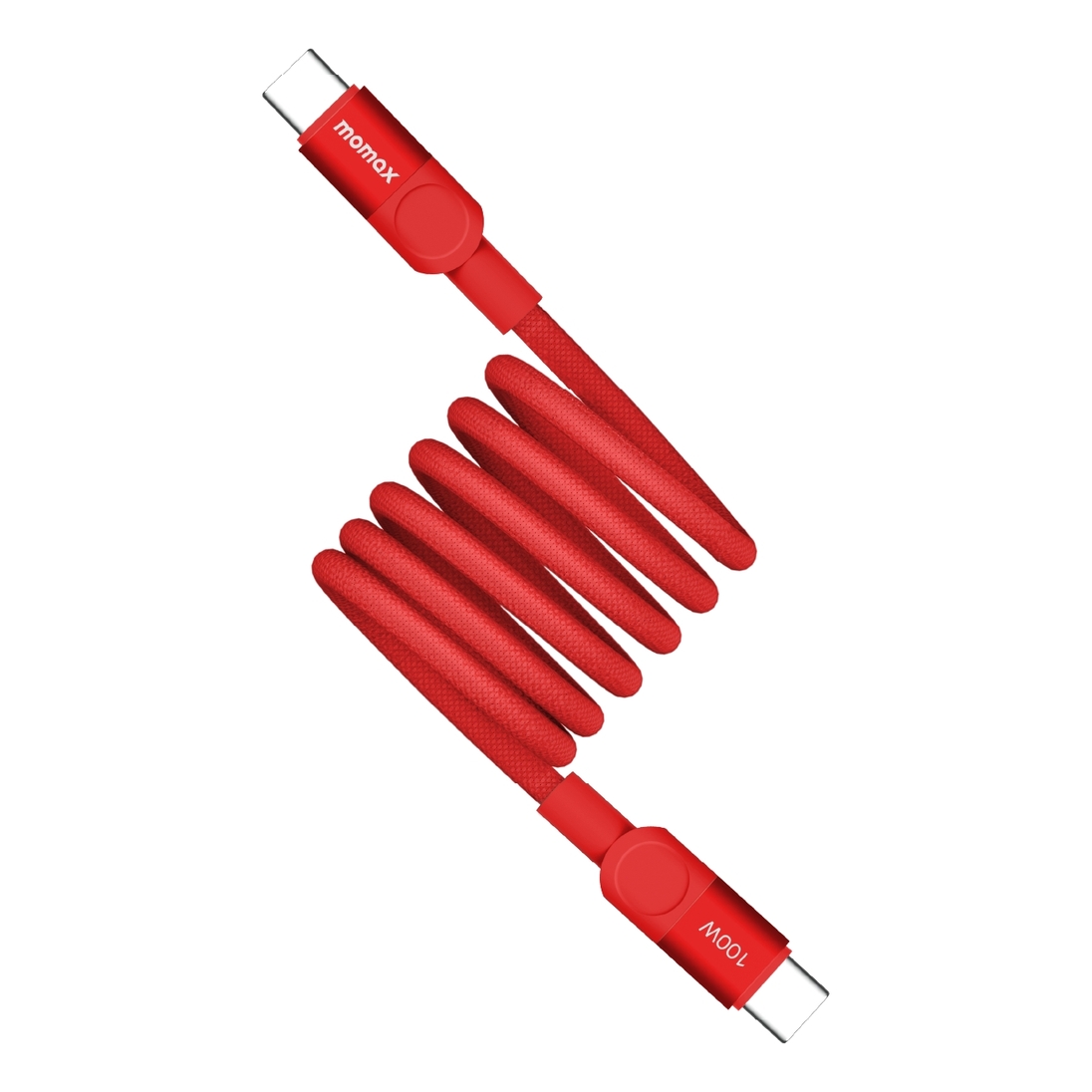 Momax Mag Link 100W USB-C To USB-C Magnetic Cable 1m - Red