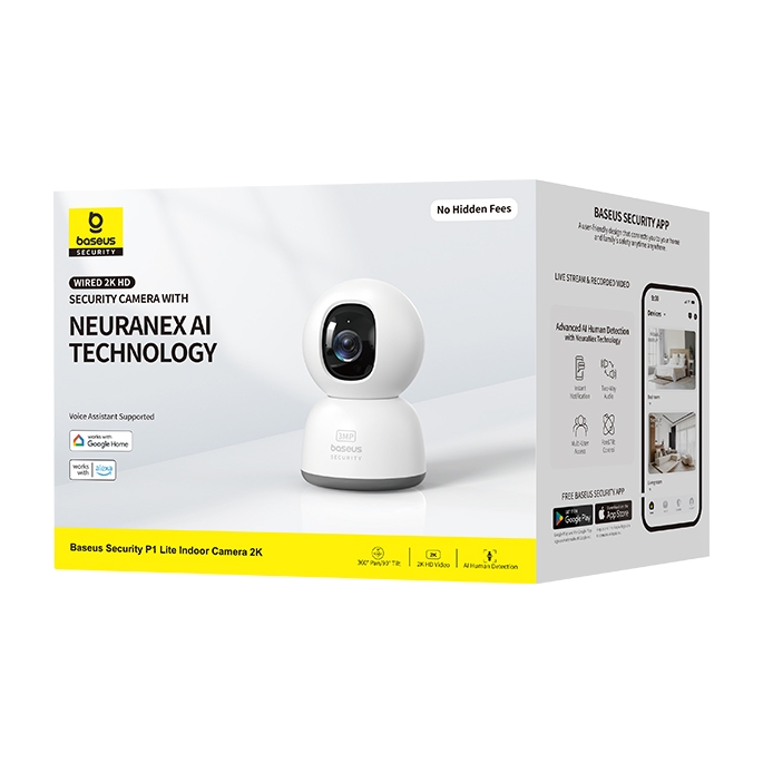 Baseus Security P1 Lite Indoor Camera 2K - White