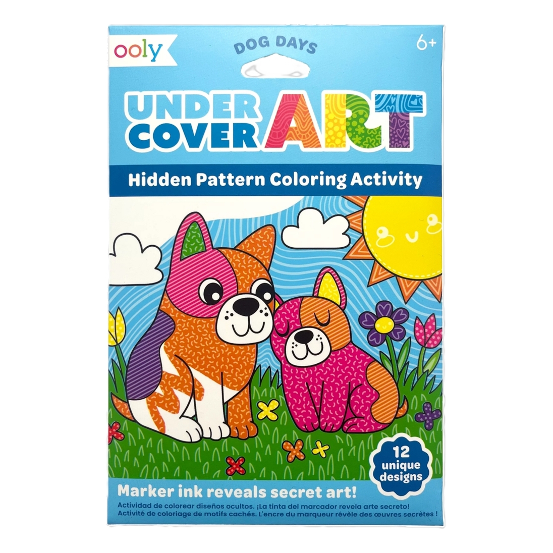Ooly Undercover Art Hidden Patterns Coloring Activity - Dog Days