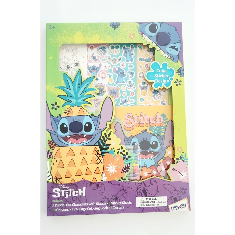 Skoodle Disney Stitch Super Activity Color Sticker & Design Set