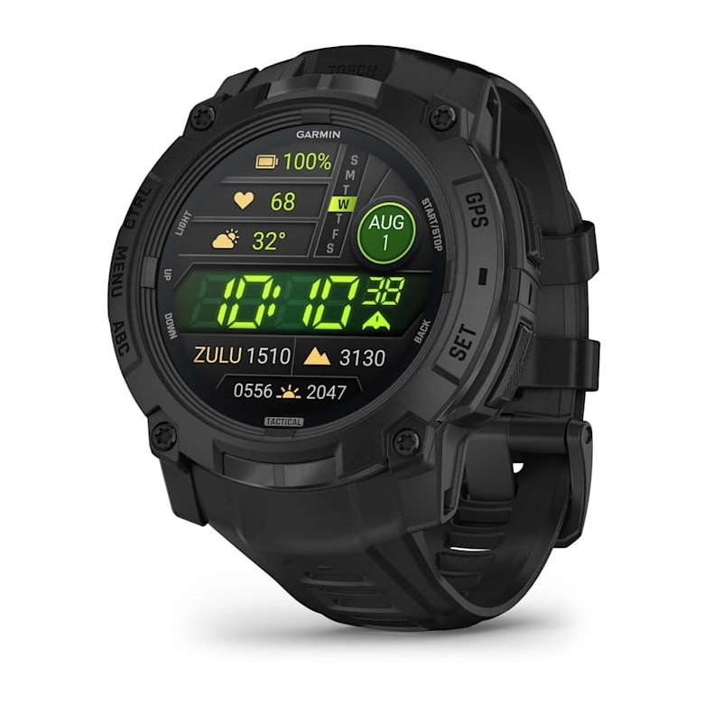 Garmin Instinct 3 Amoled 50mm Tactical Edition - Black With Black Silicone Band