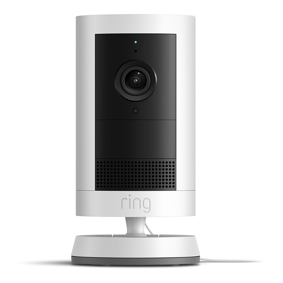 Ring Outdoor Camera Plus 2K Indoor/Outdoor Security Camera Plug-In - White