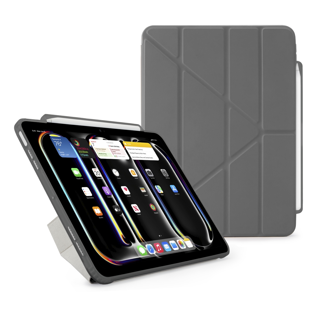 Pipetto iPad Air 13 Origami #3 Pencil Case - Grey