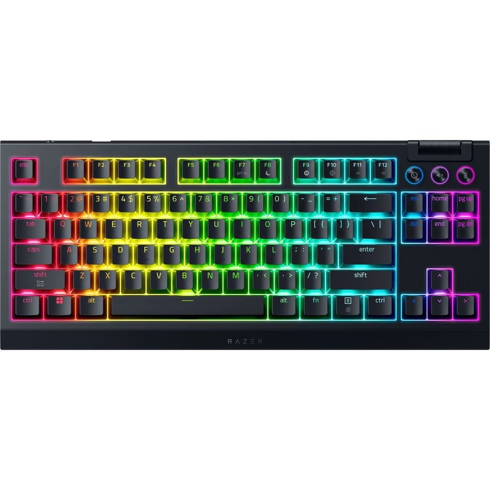 Razer Blackwidow V4 Tenkeyless Hyperspeed Wireless Hot-Swappable Gaming Keyboard - Black