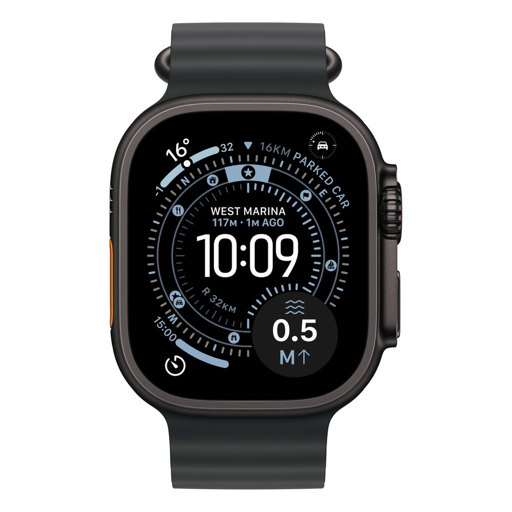Apple Watch Ultra 3 GPS + Cellular 49mm Black Titanium Case with Black Ocean Band