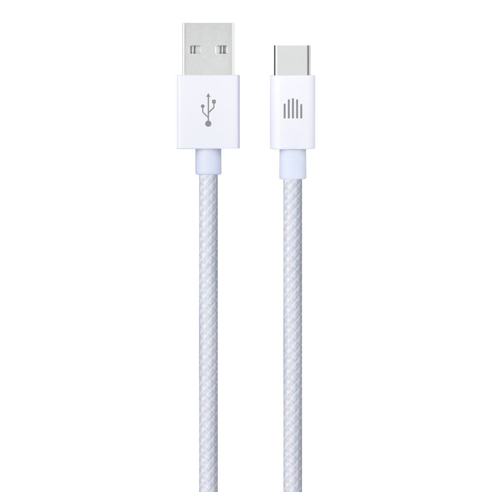 Dviced Cable USB-A To USB-C Nylon Textile 1.25M - White
