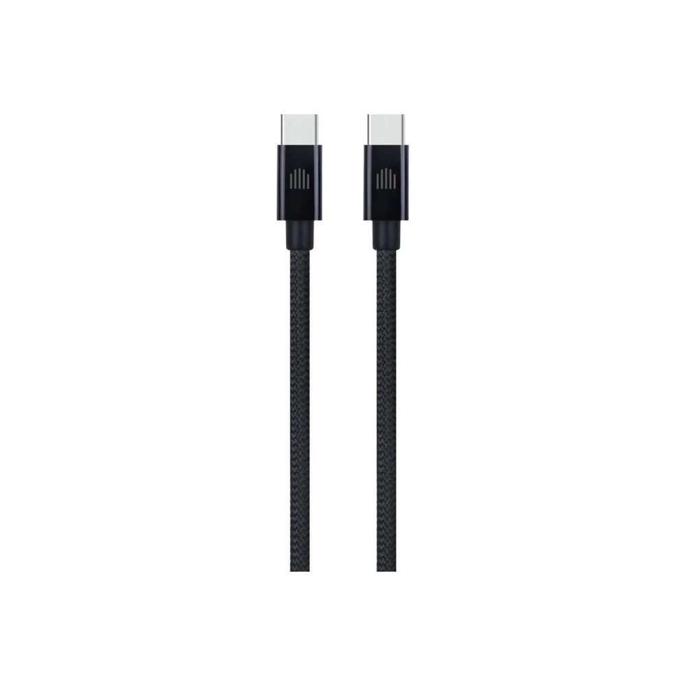Dviced Cable USB-C To USB-C Nylon Textile 0.25M - Black