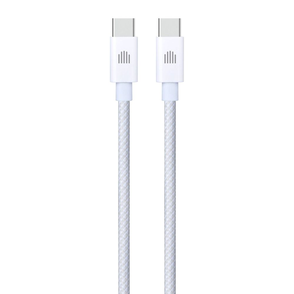 Dviced Cable USB-C To USB-C Nylon Textile 1.25M - White