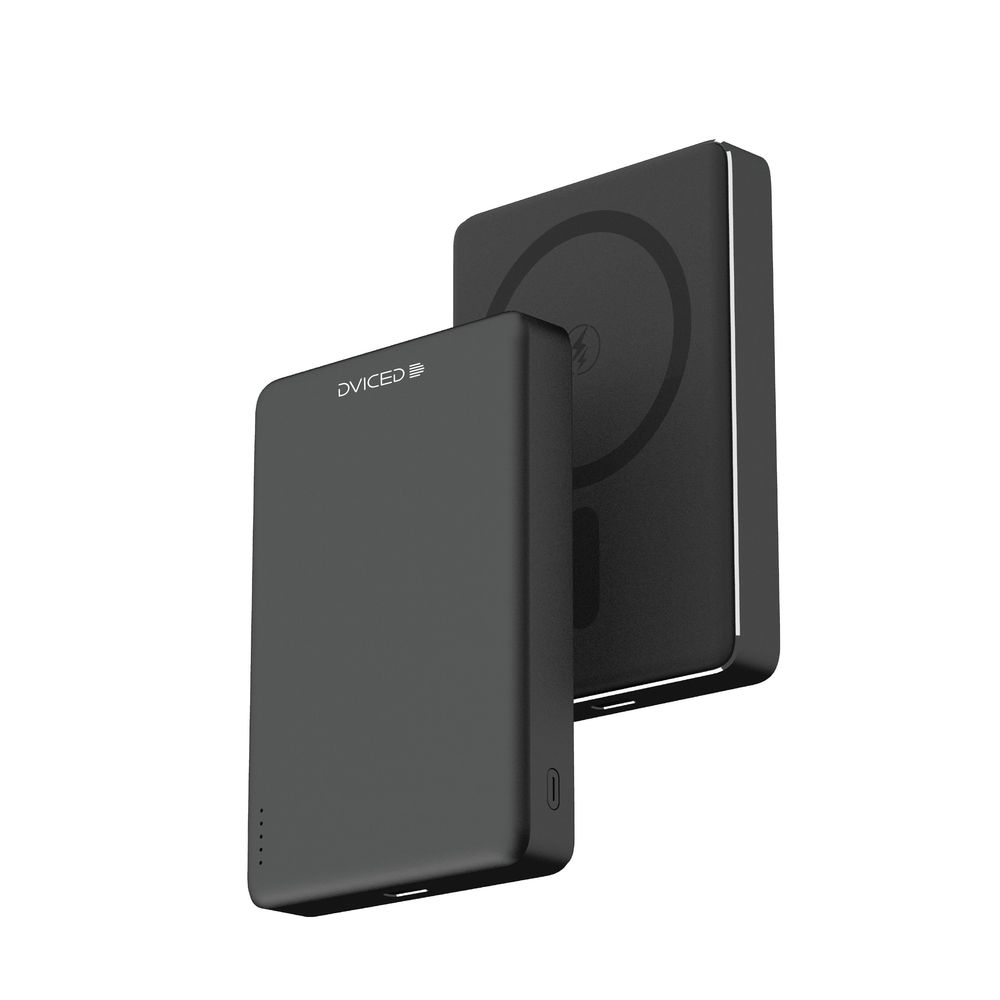 Dviced Ultrathin Power Bank 10000mAh - Black/Grey