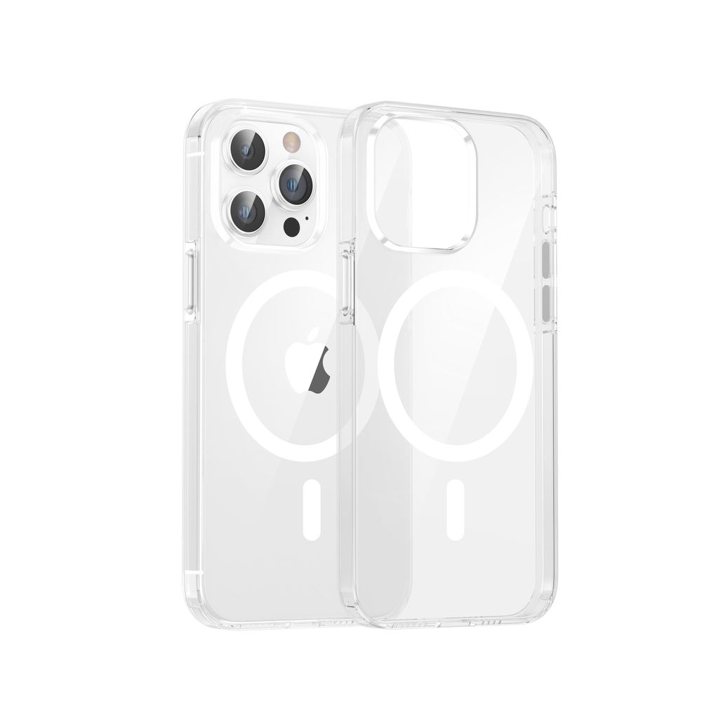 Dviced Magsafe iPhone 15 Pro Max Clear Case - White