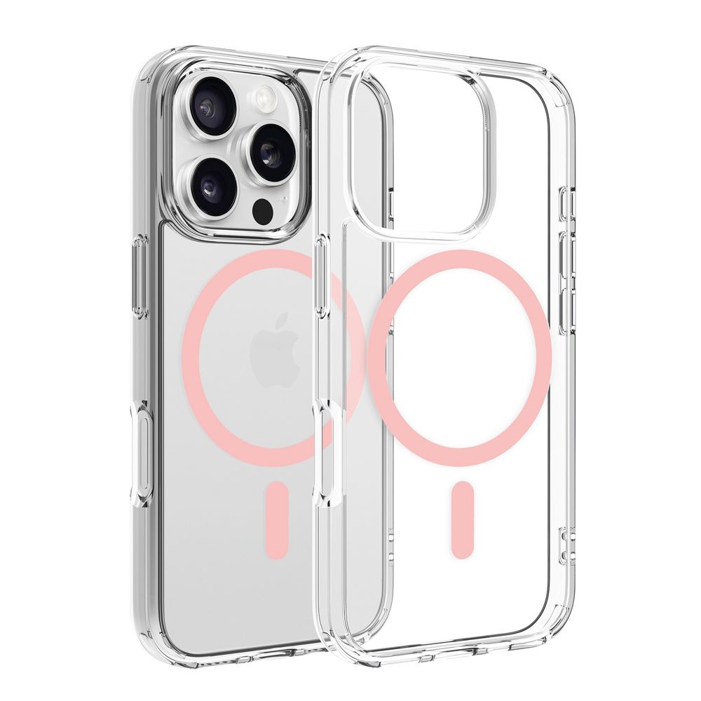 Dviced Magsafe iPhone 16 Pro Case Clear - Pink