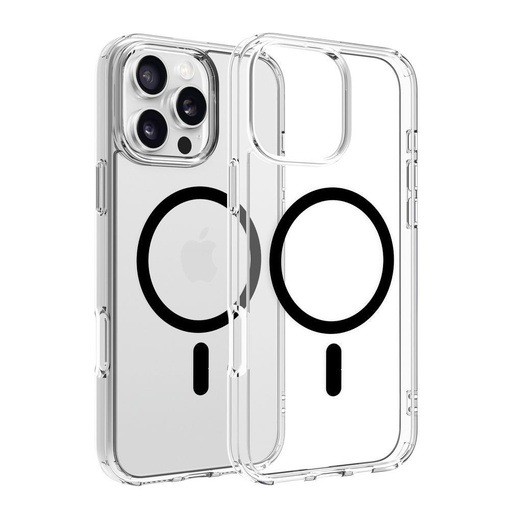 Dviced Magsafe iPhone 16 Pro Max Case Clear - Black
